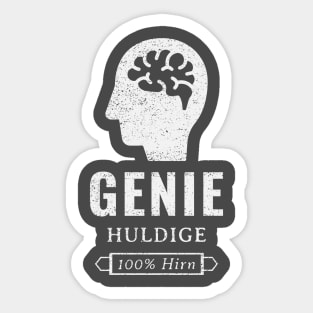 Genie, huldige, 100% Hirn Sticker